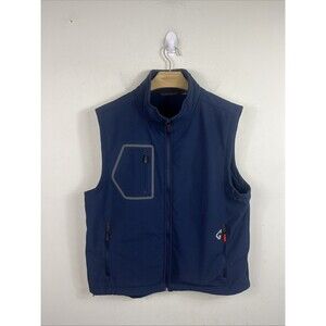 Gerbing Gyde 7V Torrid Heated Vest Mens XL Blue Softshell *Missing Charger*